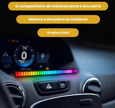 Barra de LED com Sensor de Ritmo Musical