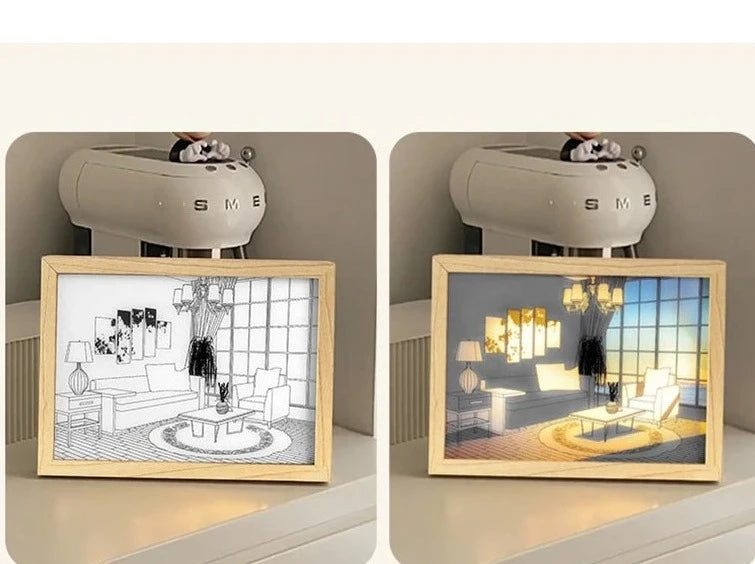 Quadro Decorativo com Luz de Led Usb.