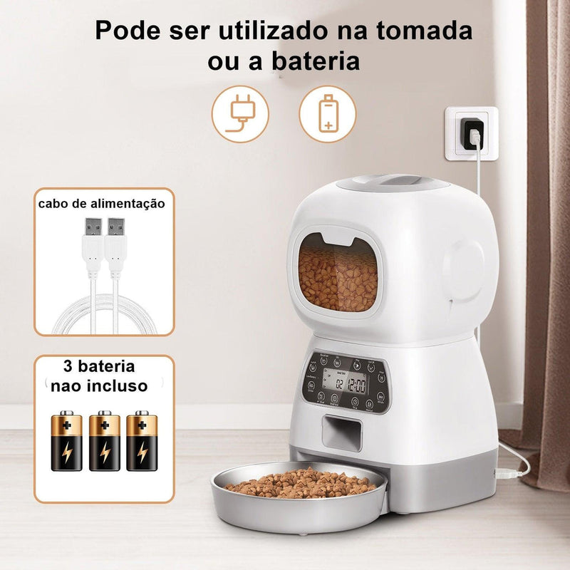 Robô Alimentador Automático para Pet. SlowPet