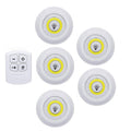 Kit Lampada Luminaria Led Spot Sem Fio Controle Remoto