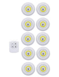 Kit Lampada Luminaria Led Spot Sem Fio Controle Remoto