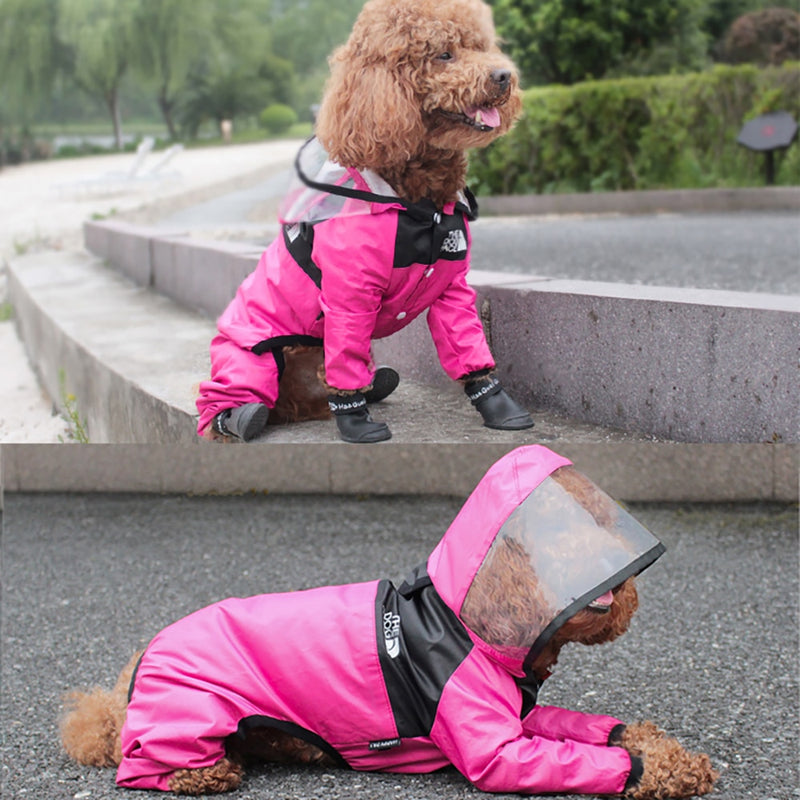 Capa de Chuva Para Cães de Pequeno a Médio Porte